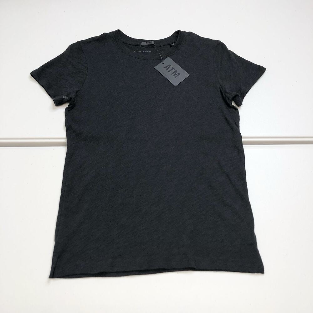 ATM Slub Jersey Schoolboy Crewneck Tee Black Size XS Cotton “Measurements”